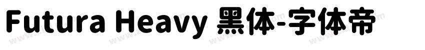 Futura Heavy 黑体字体转换